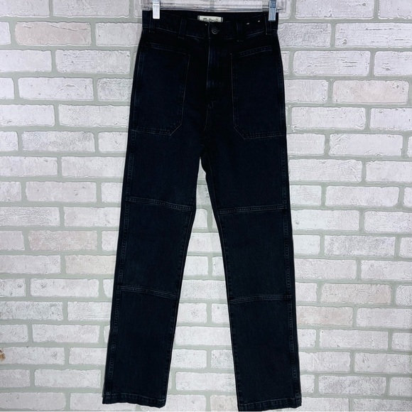 Madewell 90’s Straight Utility High Rise Jeans in Camplin Wash Size 24 - Picture 6 of 11